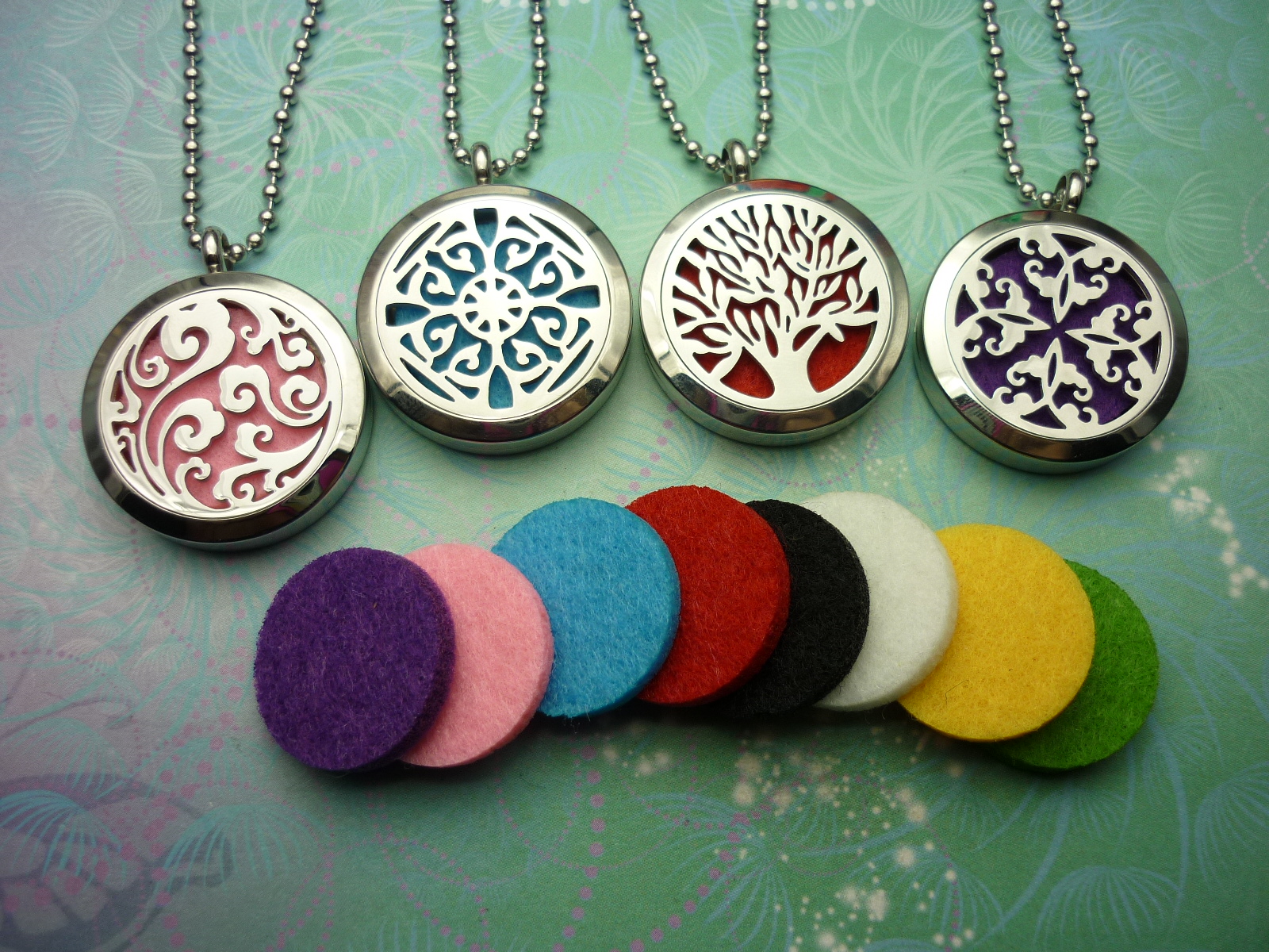 Aromatherapy Locket - Swirls - Image 2