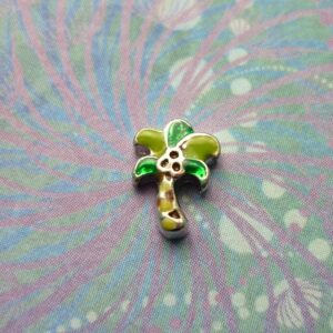 Palm Tree - Coloured - Charm for Memory Lockets