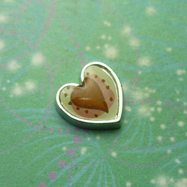 Patchwork Heart Style 1 - Charm for Memory Lockets