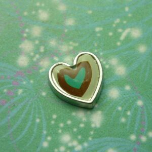Patchwork Heart Style 2 - Charm for Memory Lockets