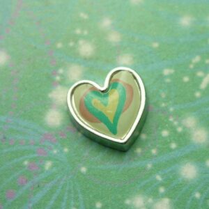 Patchwork Heart Style 3 - Charm for Memory Lockets