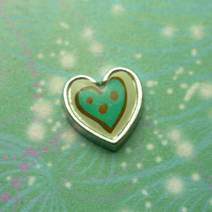 Patchwork Heart Style 4 - Charm for Memory Lockets
