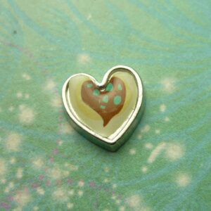 Patchwork Heart Style 5 - Charm for Memory Lockets