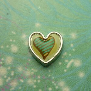 Patchwork Heart Style 6 - Charm for Memory Lockets