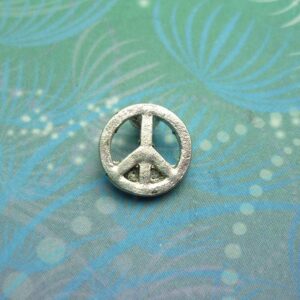 Peace Symbol Big Silver - Charm for Memory Lockets
