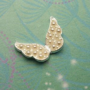 Pearl Angel Wings - Charm for Memory Lockets