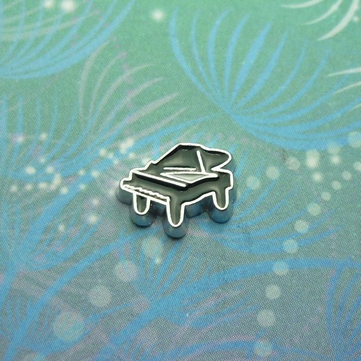 Piano Silver - Charm for Memory Lockets