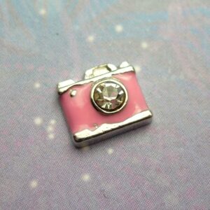 Pink Camera - Charm for Memory Lockets