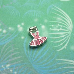 Pink Dress - Charm for Memory Lockets