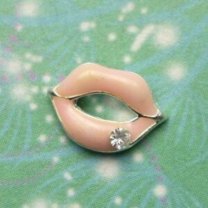 Pink Lips & Jewel - Charm for Memory Lockets
