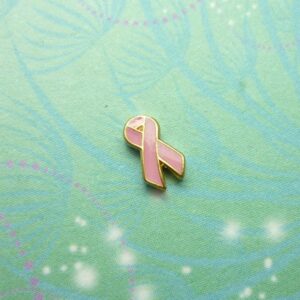 Pink Ribbon - Charm for Memory Lockets