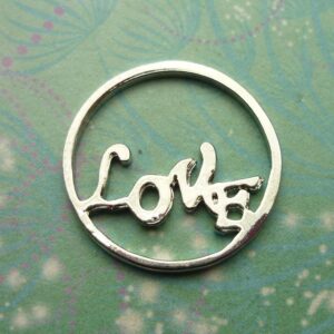 Plate - Love - Charm for Memory Lockets