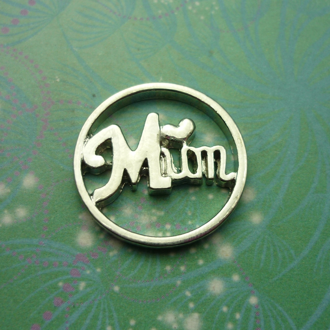 Plate - Love Mum 22mm - Charm for Memory Lockets
