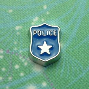 Police Shield - Charm for Memory Lockets