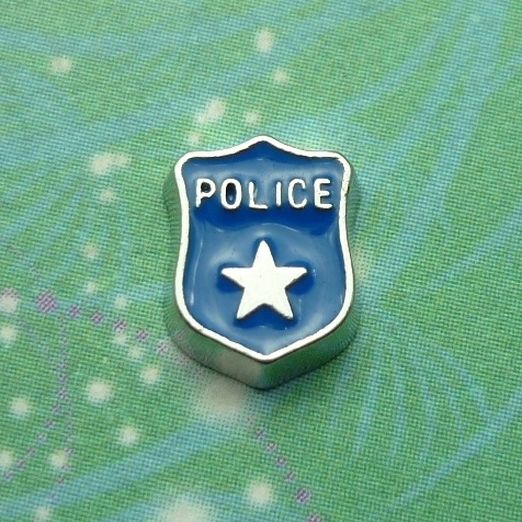 Police Shield - Charm for Memory Lockets