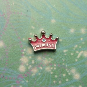 Princess word crown - Charm for Memory Lockets
