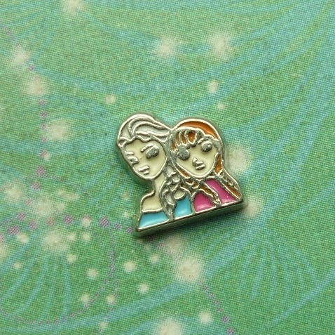 Queen Elsa & Princess Anna - Charm for Memory Lockets