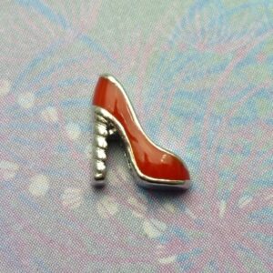 Red Ladies Shoe Charm for memory lockets - Charm for Memory Lockets