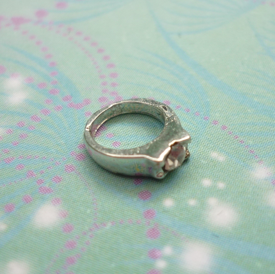 Ring CZ Silver - Charm for Memory Lockets
