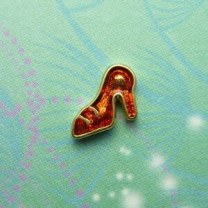 Ruby Shoe - Floathing Charm - Charm for Memory Lockets