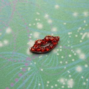 Ruby Sparkling Lips - Charm for Memory Lockets