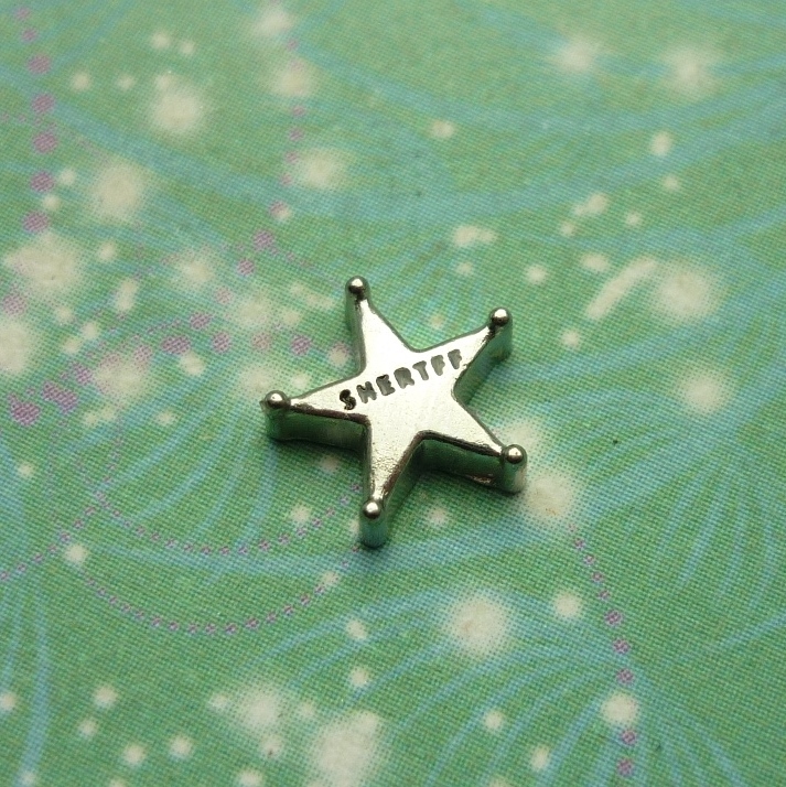 Sheriff Star - Charm for Memory Lockets
