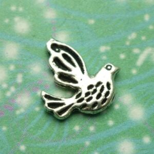 Silver Dove - Charm for Memory Lockets