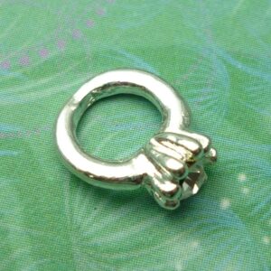 Silver Ring Charm for lockets - Charm for Memory Lockets