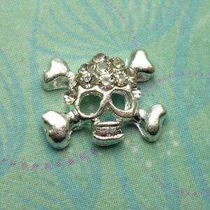 Skull & Cross Bones - Charm for Memory Lockets