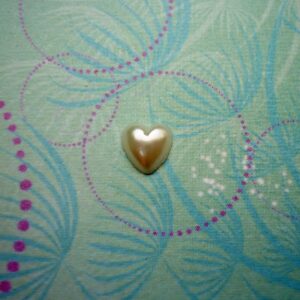 Small Pearl Heart - Charm for Memory Lockets