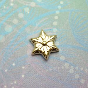 Snow Flake - Gold - Charm for Memory Lockets