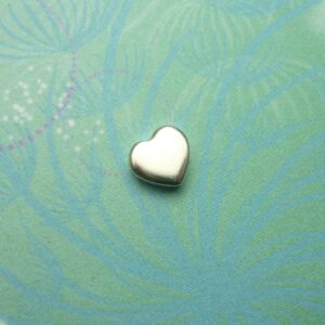 Solid Silver Heart - Charm for Memory Lockets