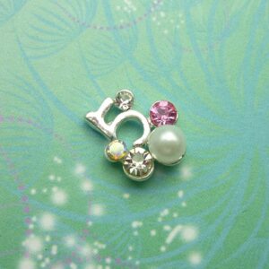 Sparkle Number 5 - Charm for Memory Lockets