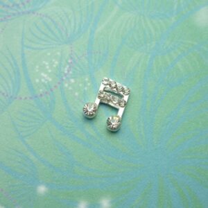 Sparkle Music Note - Charm for Memory Lockets