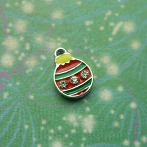 Sparkling Christmas Bauble - Charm for Memory Lockets