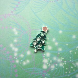 Sparkling Christmas Tree - Charm for Memory Lockets