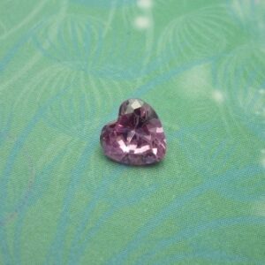Sparkling Faceted Crystal Jewel Heart - Rose - Charm for Memory Lockets