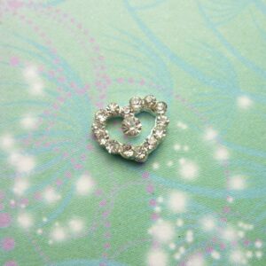 Special Crystal Heart - Charm for Memory Lockets