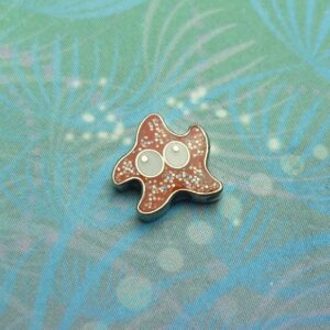 Starfish Red Sparkly - Charm for Memory Lockets