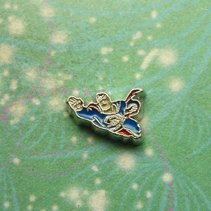 Superman - Charm for Memory Lockets