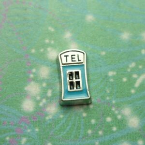 Telephone Booth - Blue - Charm for Memory Lockets