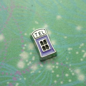Telephone Booth - Purple - Charm for Memory Lockets