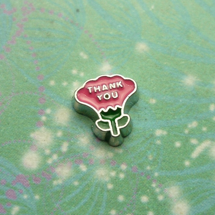 Thank You Flower - Charm for Memory Lockets