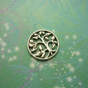 Tree Of Life Plate  Charm For Lockets - Charm for Memory Lockets