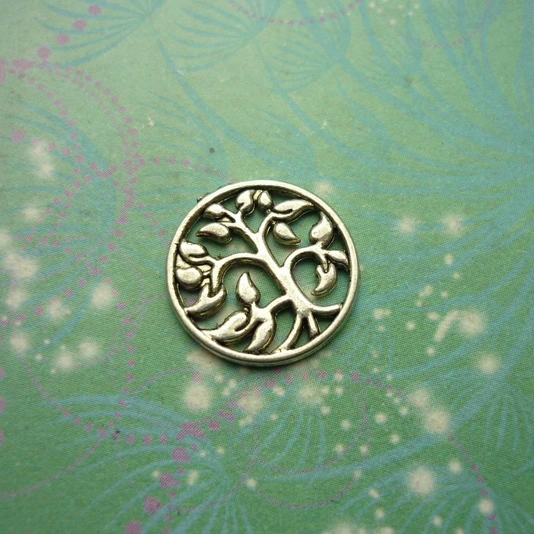 Tree Of Life Plate Charm For Lockets - Charm for Memory Lockets