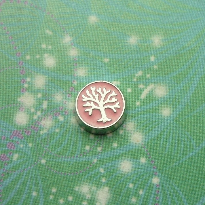 Tree of Life Pink - Charm for Memory Lockets