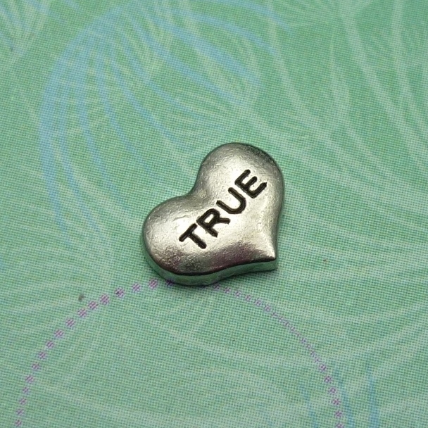 True Love Heart - Charm for Memory Lockets