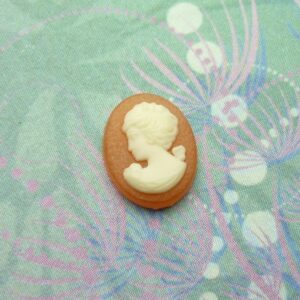 Vintage Cameo Style Number  4 - Charm for Memory Lockets