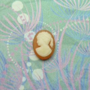 Vintage Cameo Style Number  3 - Charm for Memory Lockets