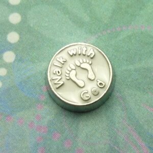 Walk With God - Charm for Memory Lockets